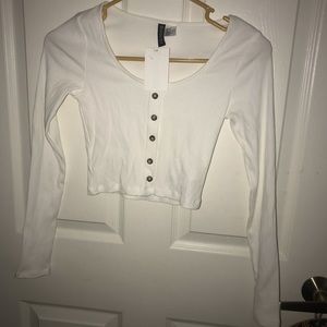 H&M Long Sleeve Crop Top